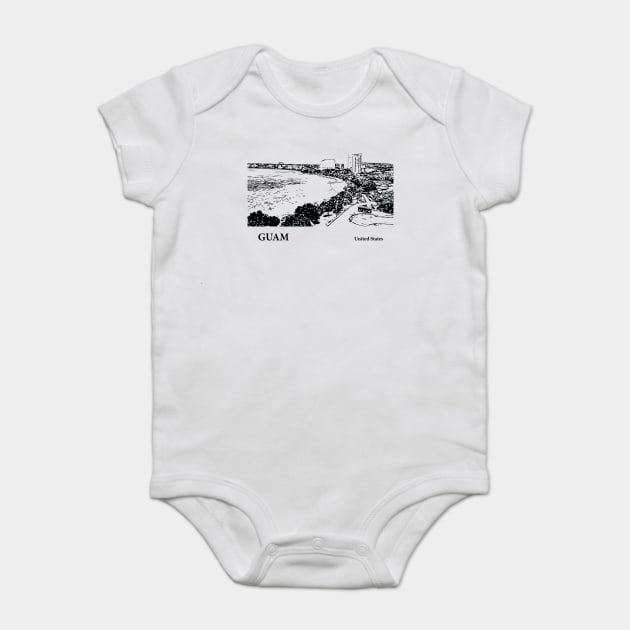 Guam Baby Bodysuit by Lakeric